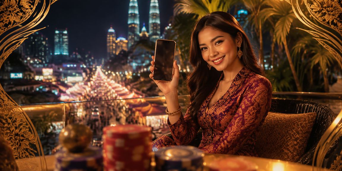 Paparan loteri dengan motif batik Kuala Lumpur di platform 30020